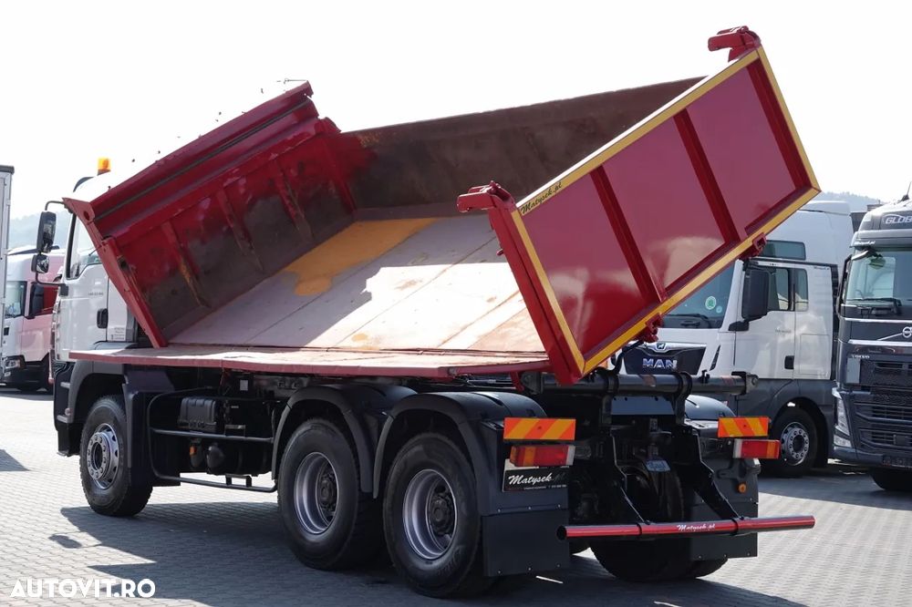 MAN TGA 33.390 / 6X4 / CAMION BASCULANTE PE 2 FETE / HIDROBOARD / MANUAL / IMPORTAT - 6