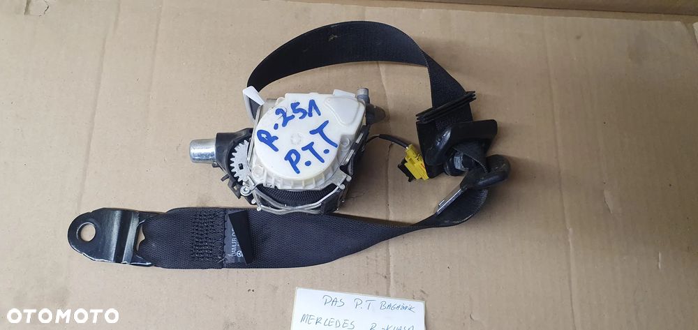 Pas bezpieczeństwa tył tylny prawy Mercedes R-Klasa W251 A2518608285 - 2