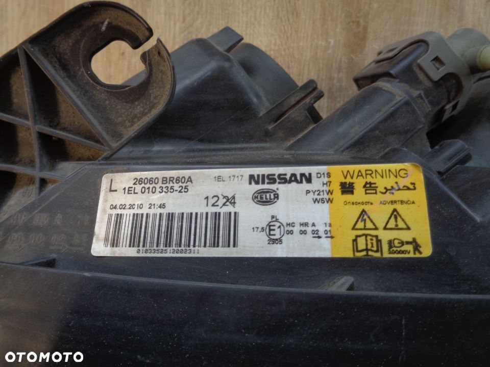 NISSAN QASHQAI LIFT XENON LAMPA LEWY PRZÓD EUROPA - 3