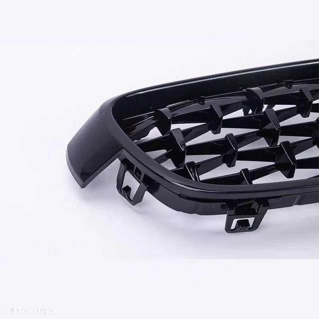 Grile Nari M Diamond BMW F30 F31 Negru Lucios Complet, Grila Dubla - 7