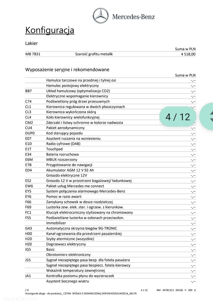 Mercedes-Benz Klasa V 300 d Avantgarde 9G-Tronic (d³ugi) - 18