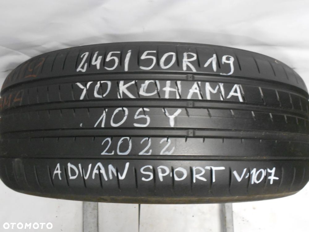 OPONA POJEDYNKA  245/50R19 YOKOHAMA ADVAN SPORT V107 DOT 2022 7.1MM - 1