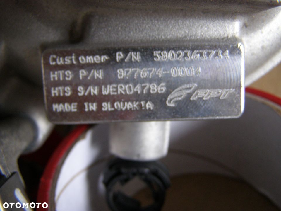 FIAT DUCATO TURBOSPRĘŻARKA 2.3 TURBINA 5802363734 - 2