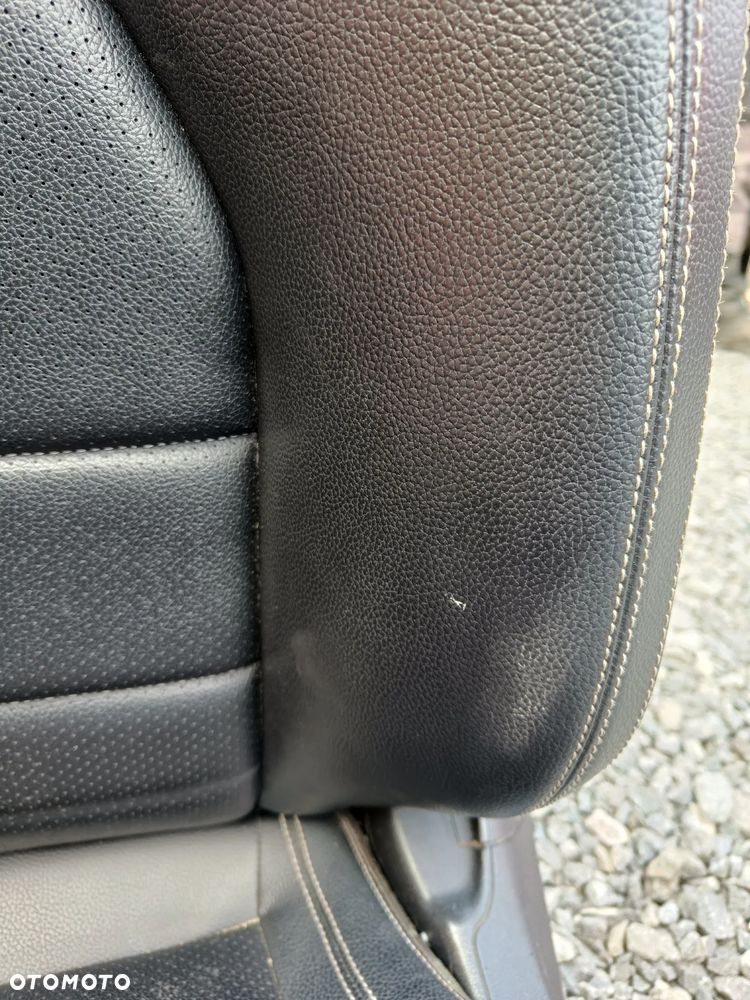 MERCEDES W204 W207 COUPE FOTEL LEWY CZARNY SKÓRZANY - 12