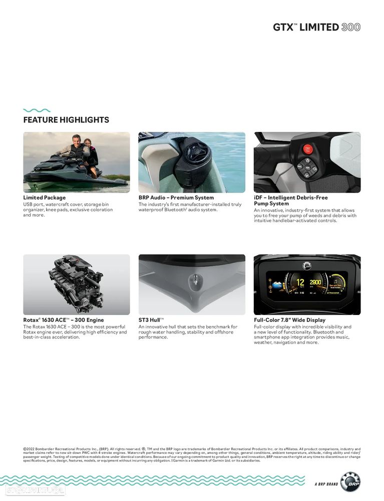 Sea-Doo GTX Limited 300 - 3 lugares - 10