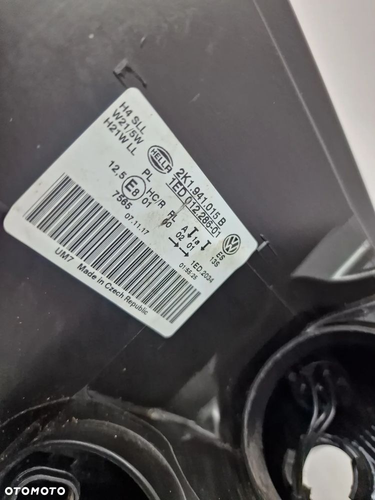 VW CADDY 4 IV 2K5 15- LEWA LAMPA PRZEDNIA PRZÓD , NR 2K1941015B , NR AUKCJI LA55 - 16