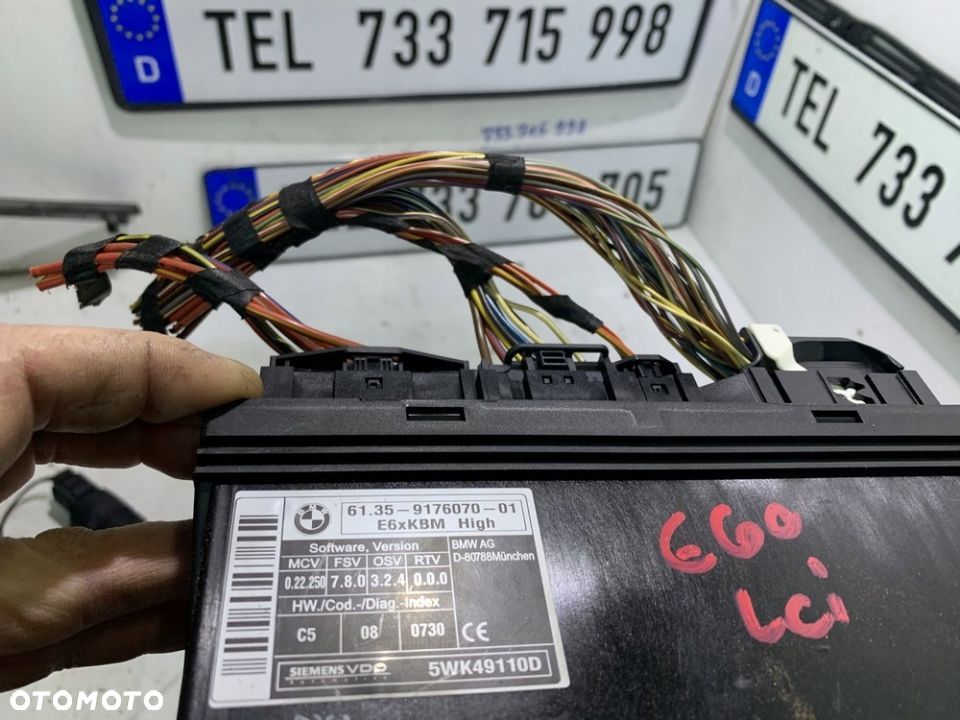 MODUŁ KOMFORTU NADWOZIA 9176070 BMW E60 E61 LIFT - 2