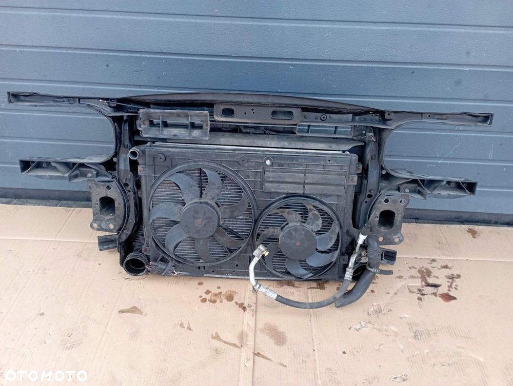 VW TOURAN I 2.0 TDI PAS PRZÓD PRZEDNI WENTYLATORY CHŁODNICE KOMPLET - 4
