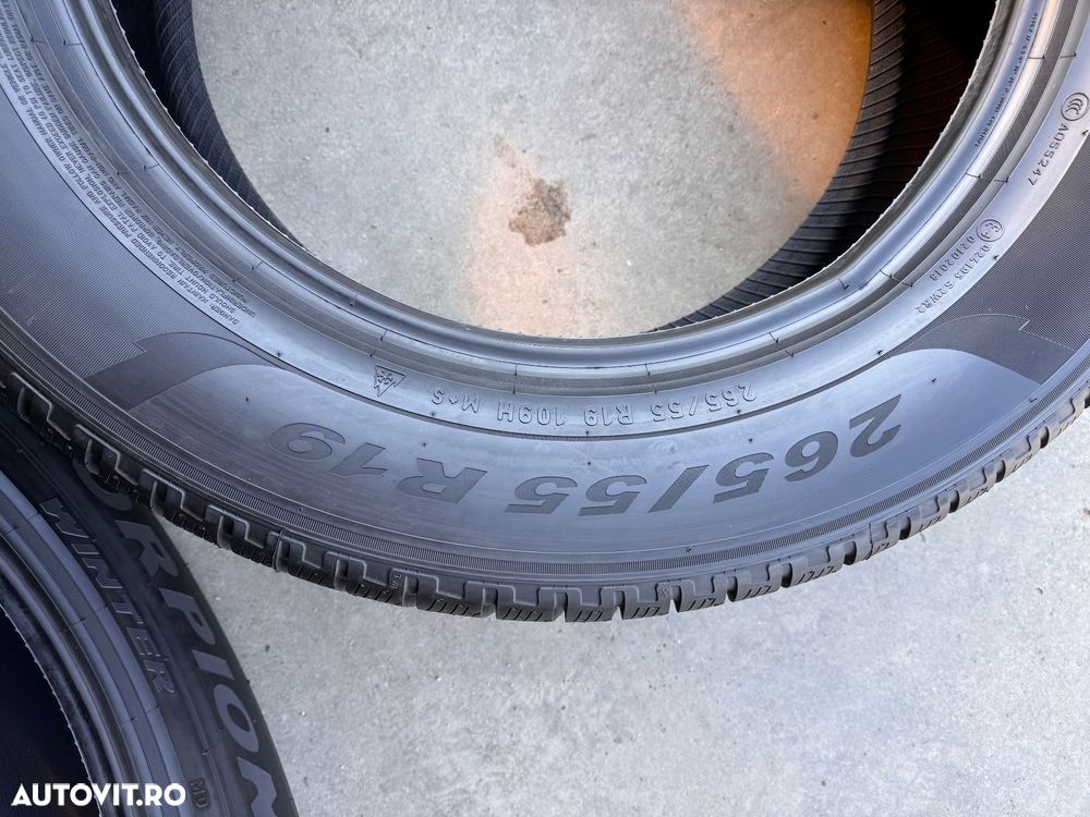 Vând 4 anvelope 265/55/19 Pirelli de iarnă noi - 5
