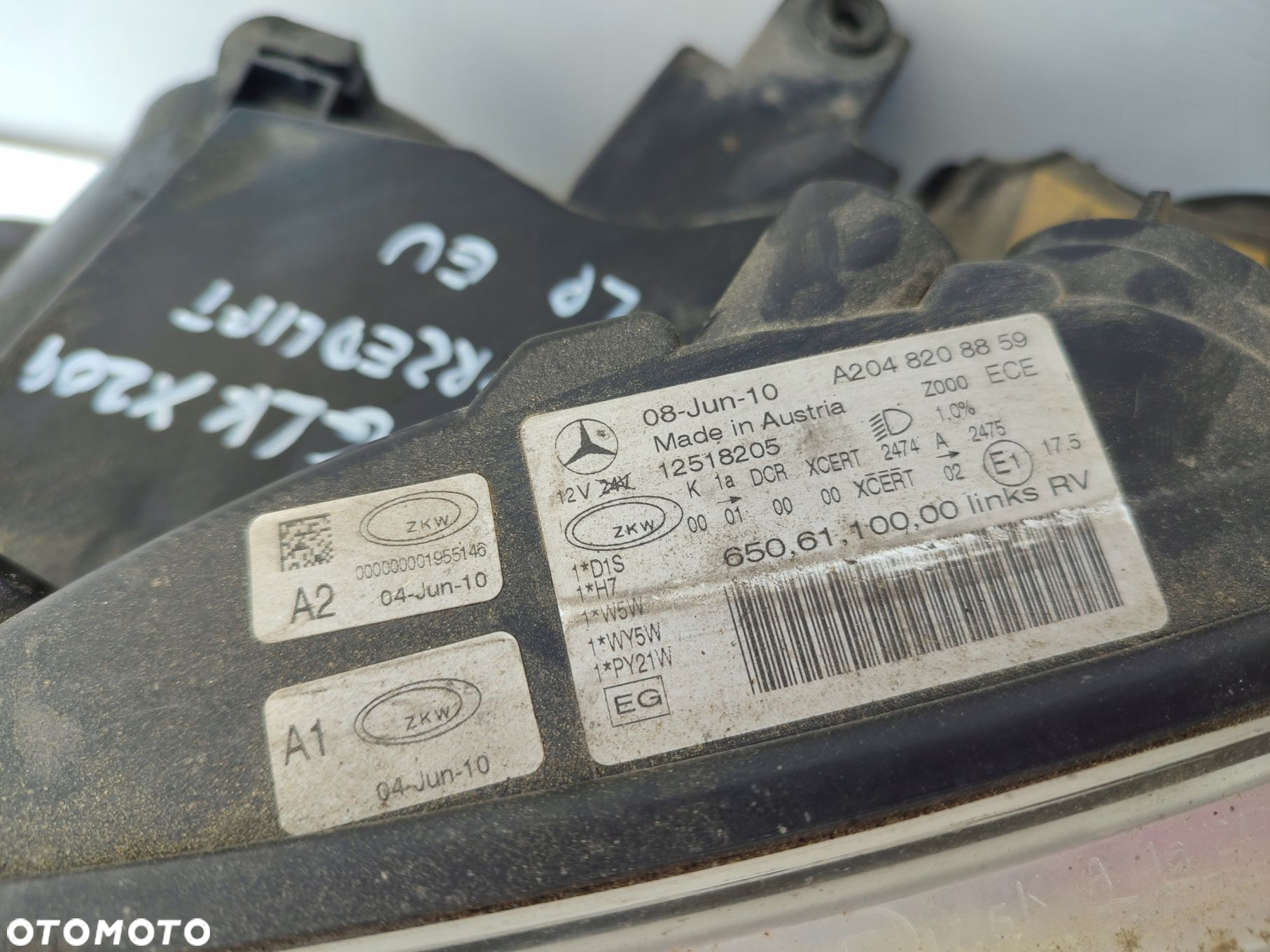 Lampa lewy przód MERCEDES GLK X204 XENON skrętny EU ORYGINAŁ A2048208859 - 5