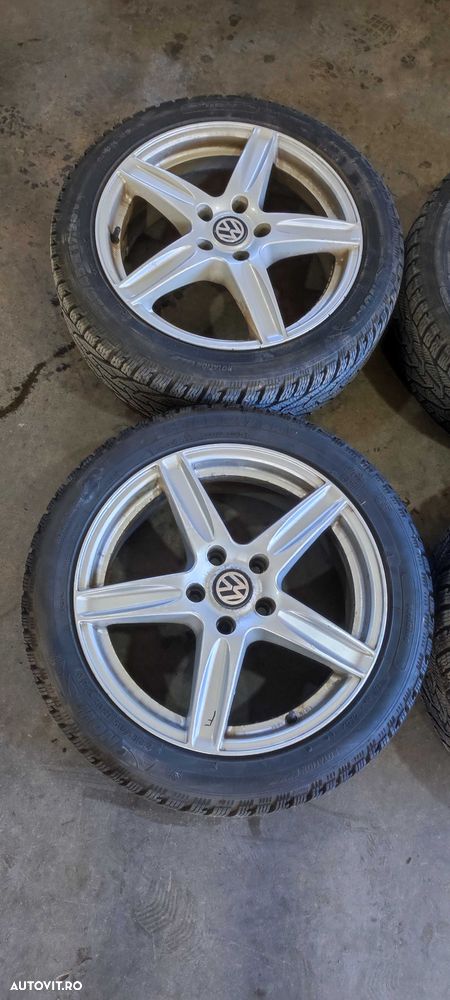 Set jante aliaj pe 17 volkswagen vw passat B6 sedan cu anvelope de iarna DOT 2020 - 3