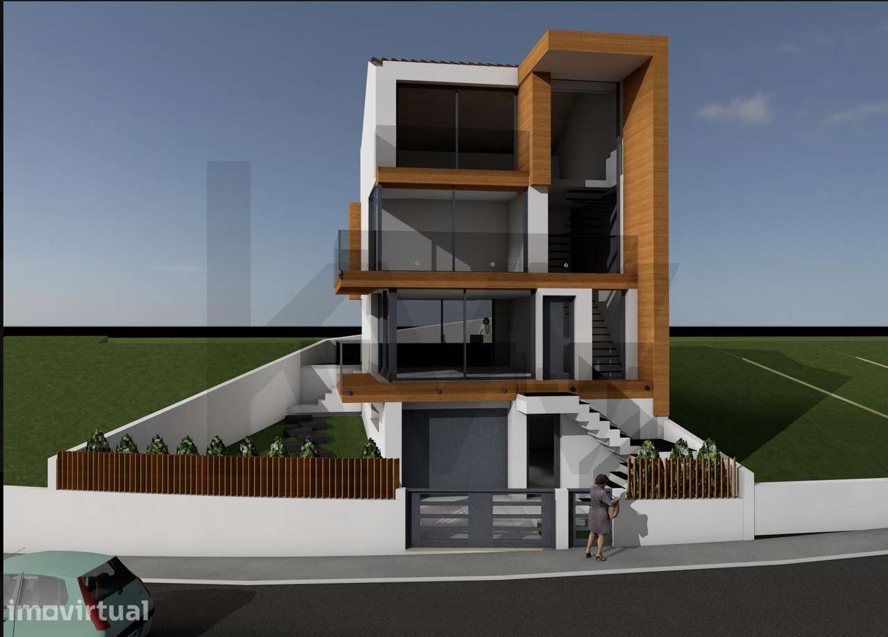 Terreno com Vista Mar na Ericeira | Projeto de Moradia Moderna em curs - Grande imagem: 3/13