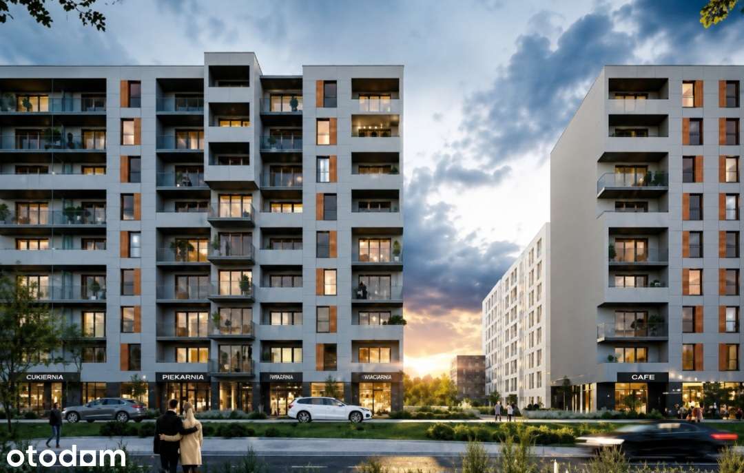 Panoramiczny widok,inwestycja Bona na 6 piętrze