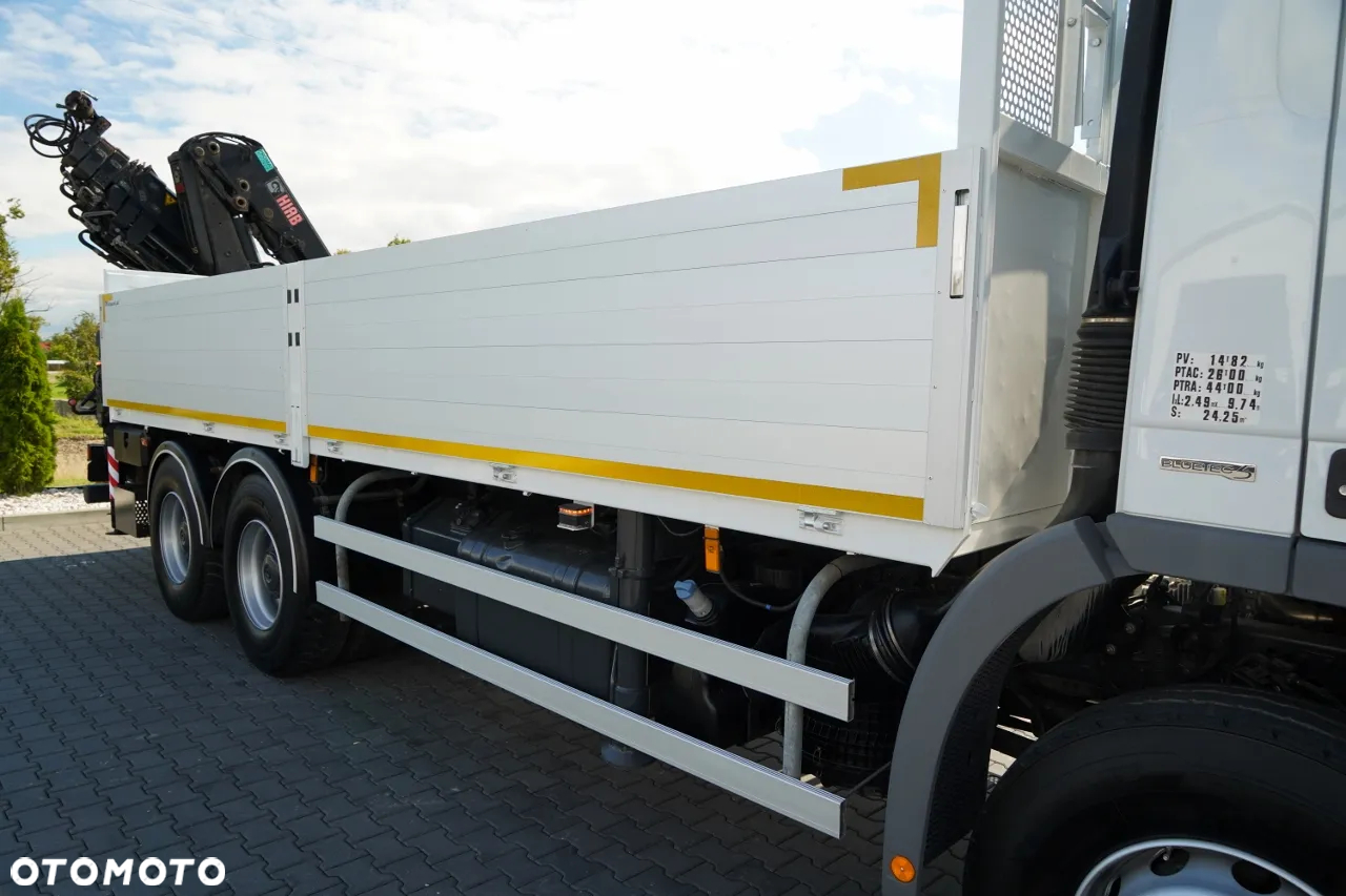 Mercedes-Benz ACTROS 2636 / 6x4 / SKRZYNIOWY 6,5 M + HDS HIAB / MOCNA PODŁOGA / STEROWANIE RADIOWE / ROTATOR / SPROWADZONY - 18