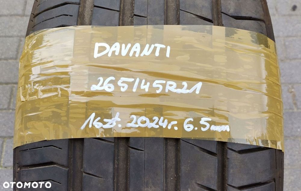 DAVANTI PROTOURA SPORT 265/45 ZR21 108W XL DOT 2021 6.5MM OPONA LETNIA - 2