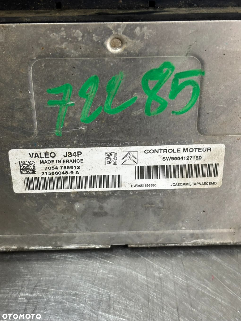 KOMPUTER SILNIKA PEUGEOT CITROEN 9664127180 9664127180 9651696680 - 3
