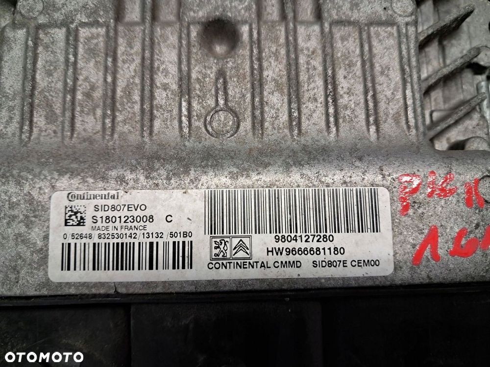 Citroen C4 PICASSO II 1.6 HDI zestaw startowy komputer BSI kluczki stacyjka - 2