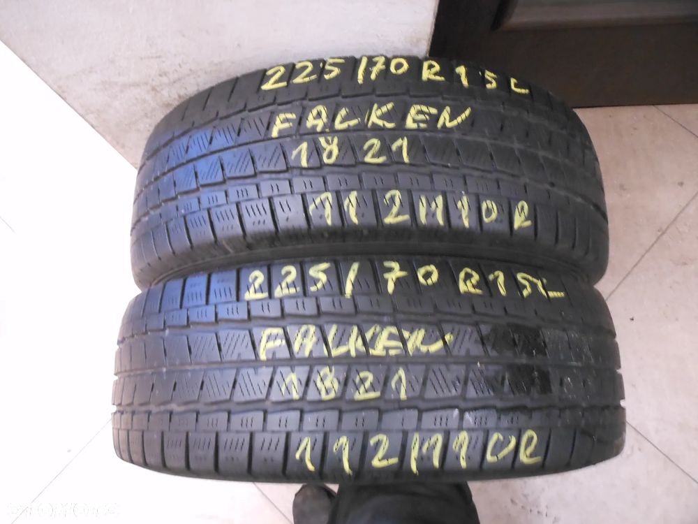 Opony 225/70r15c falken eurowinter van 01 6,3mm zima para - 1