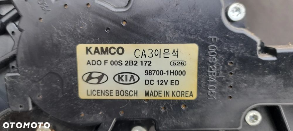Kia Ceed 1 mechanizm tylnej wycieraczki wycieraczka ramię  00s2b2172 98700-1h000 - 3
