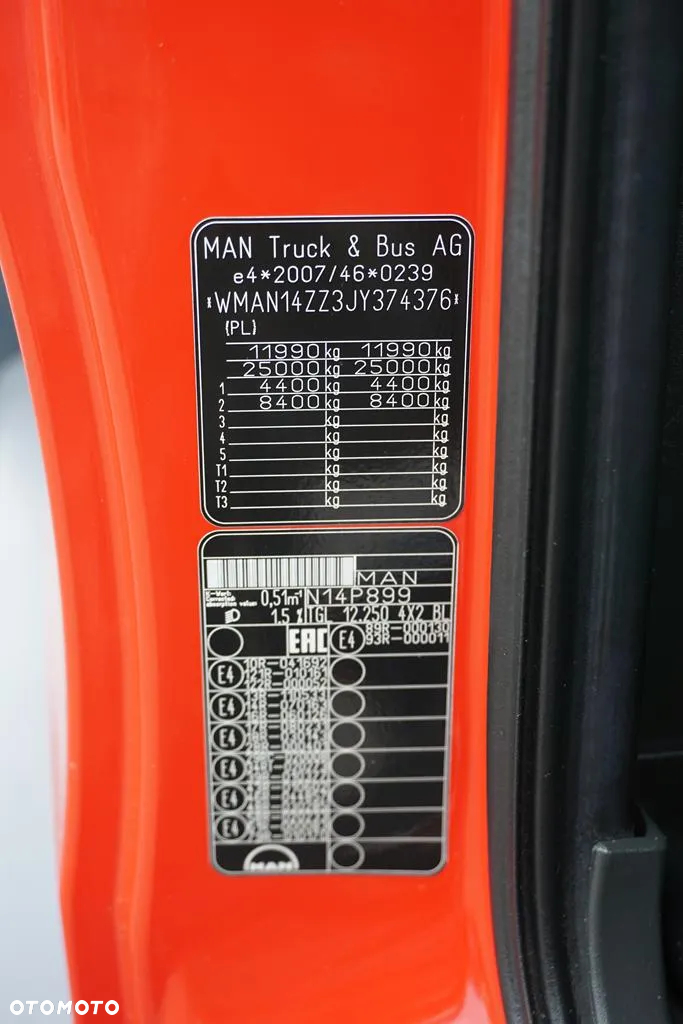 MAN / TGL / 12.250 / ACC / EURO 6 / ZESTAW PRZESTRZENNY 120 M3 - 11