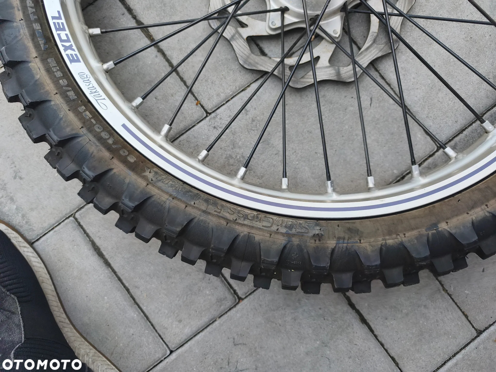 Koło przód, przednie, felga, opona, tarcza hamulcowa przód KTM, Husqvarna, GasGas, Husaberg Excel 21x1,6 - 19