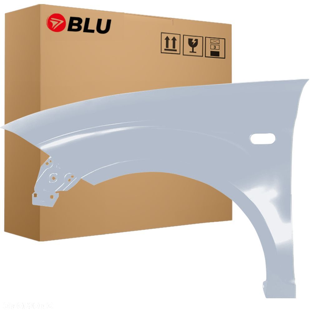 BLU Błotnik SEAT TOLEDO III 3 LS5T lewy niebieski 2004-2009 przód ocynk Azul Polar - 1