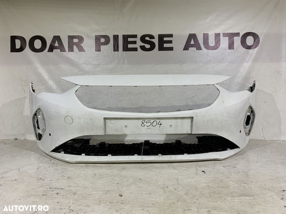 Bara fata Opel Corsa F, 2019, 2020, 2021, 2022, 2023, cod origine OE 9830280980, cu gauri pentru senzori de parcare (6). Include scut. - 1