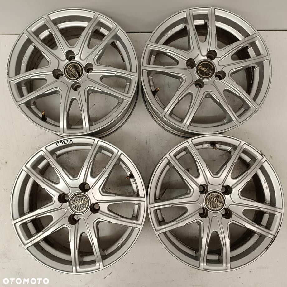 Alufelgi 4x100 15 ProLine Nissan Renault Kia Hyundai (F9251) - 1