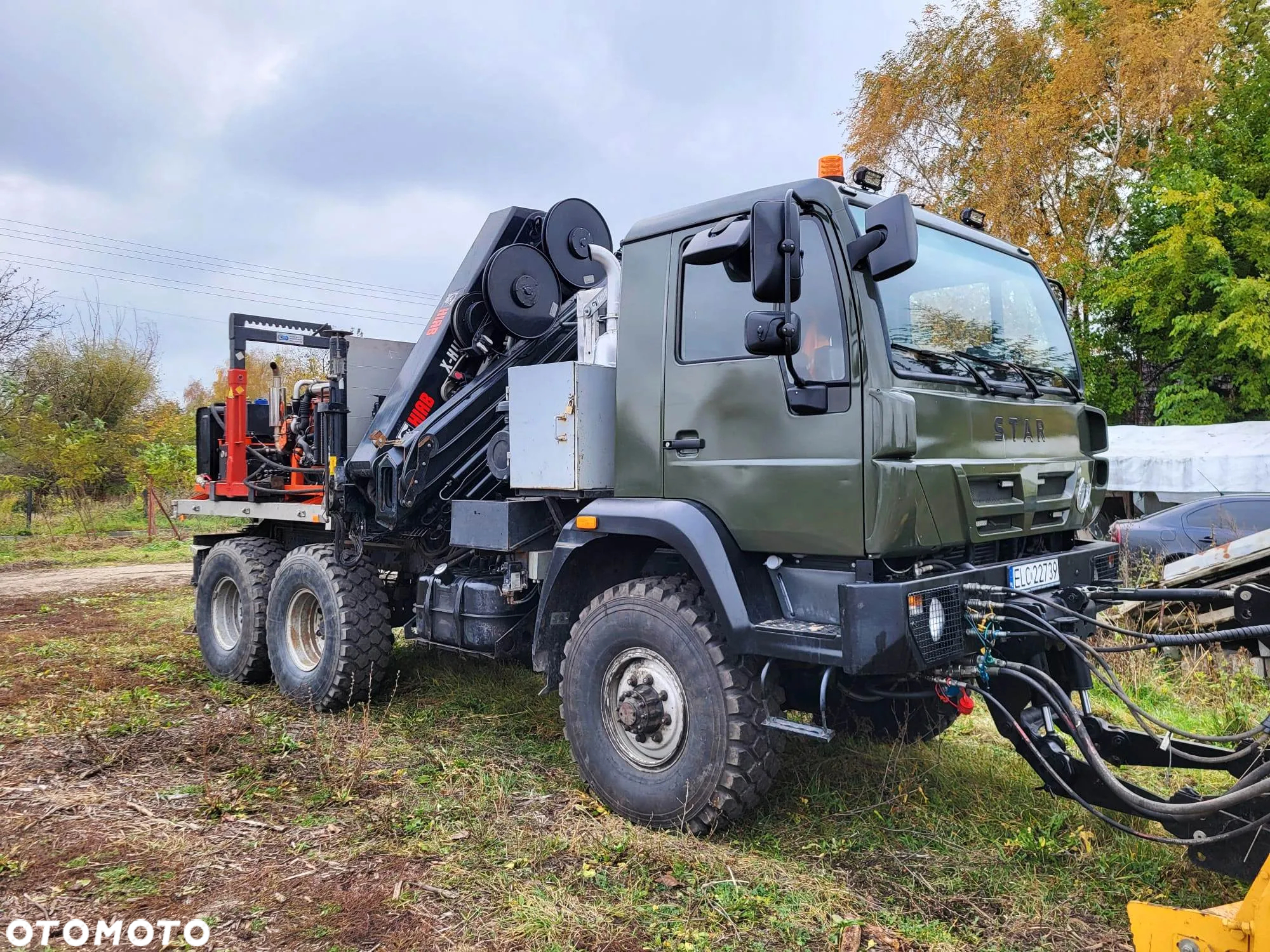 Star 266 6x6 HIAB X HIPRO 192 E-6 z KOSZEM ROBOCZYM UDT Żuraw Hds ENERGETYKI - 3