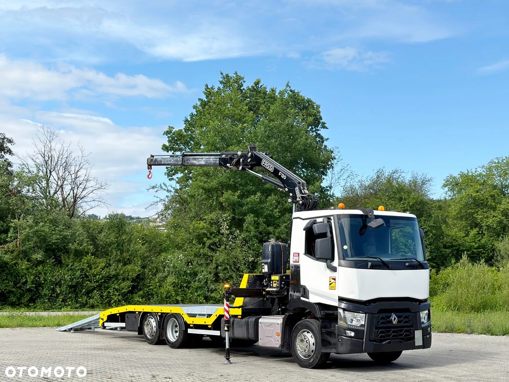 Renault T 380 * LAWETA 7,40 m * FASSI F120 B.2.22 + PILOT * STAN BDB - 2