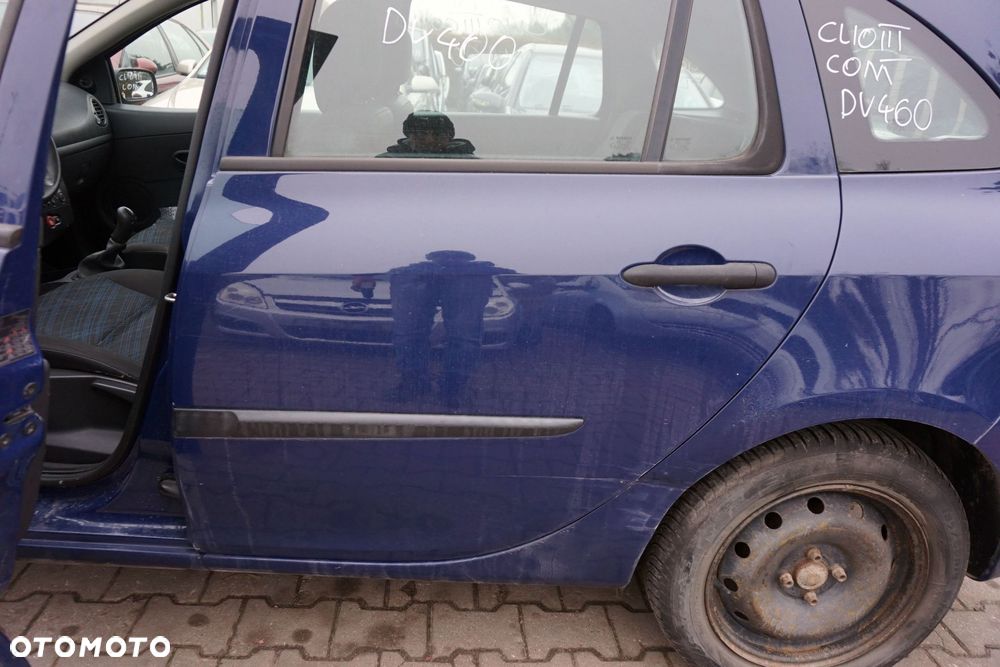 DRZWI TYLNE LEWE CLIO III PH1 KOMBI OV460  GRANATOWY RENAULT 2005-2009 - 3
