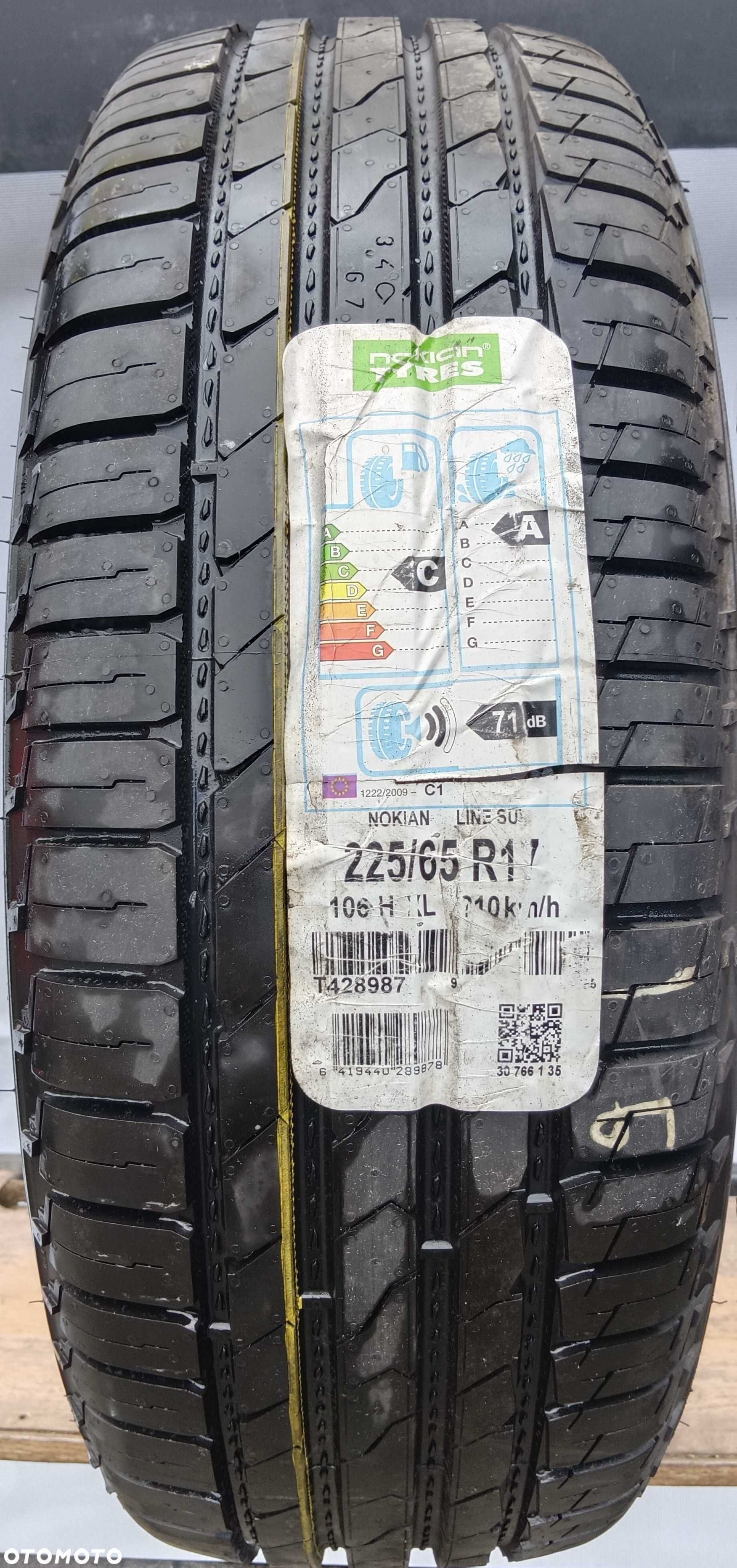 Sztuka 225/65R17 106H XL Nokian Line SUV dot.1116 leżak magazynowy - 1