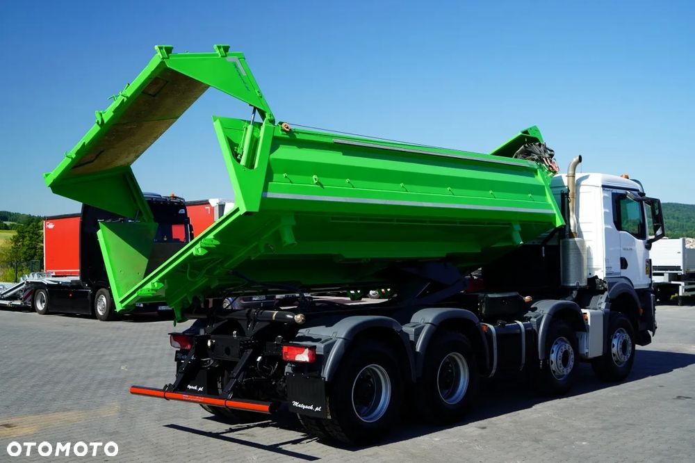 MAN TGS 35.470 / 8x4 / WYWROTKA 2 STRONNA / HYDROKLAPA / HYDROBURTA / BORDMATIK / OPONY 100% / NAVI RIO / EURO 6 - 13