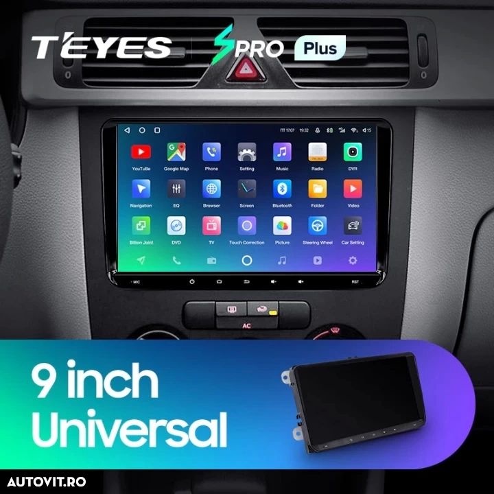 Navigatie Universala Teyes SPRO PLUS Volkswagen 4+64 9" - 3