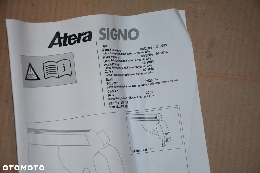 Opel Astra H / Zafira B   bagażnik dachowy oryginał Atera - 4