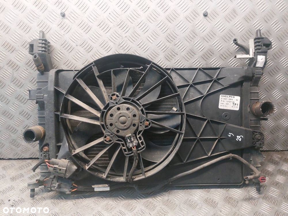 CHŁODNICA WODY + WENTYLATOR OPEL MERIVA A 1.6 16V 13127135 - 1