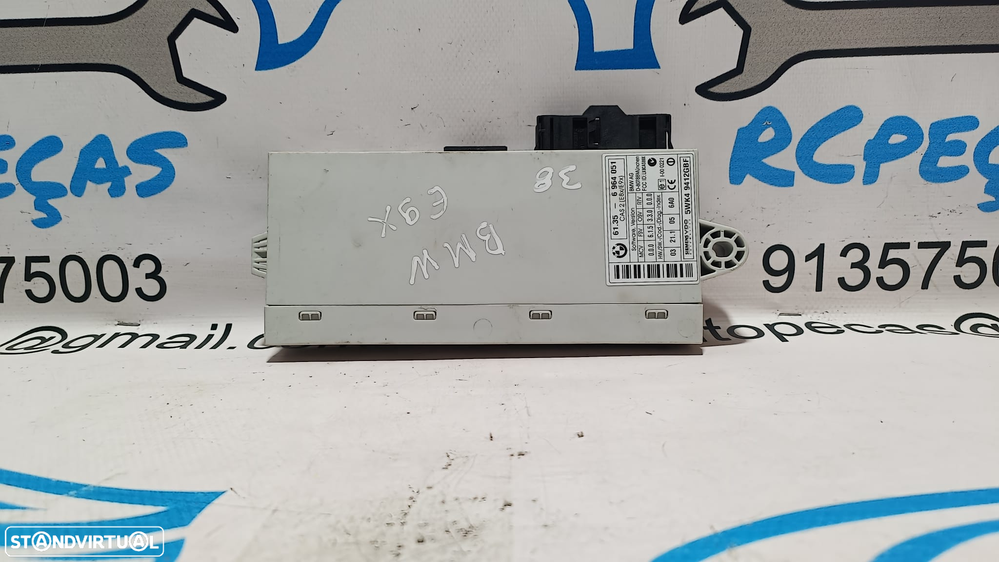 CENTRALINA MODULO CONFORT CAS2 CAS 2 BMW SERIE 1 E87 61356964051 6135 6964051 5WK4 9412GBF 5WK49412GBF SIEMENS VDO E81 E82 E87 LCI E88 SERIE3 E90 E90 LCI E91 E91 LCI E92 E93 - 3