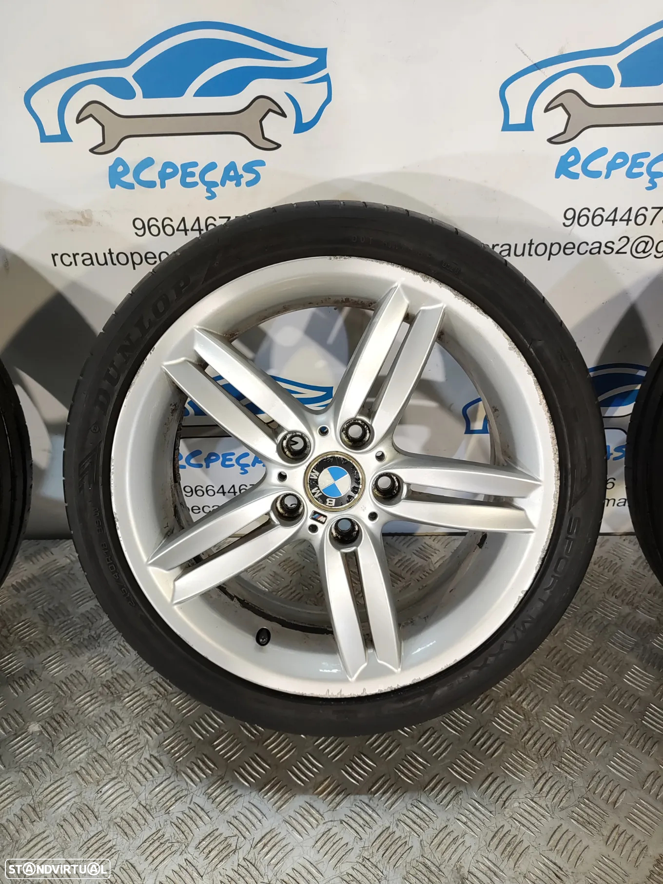 .JANTES ORIGINAIS BMW SERIE 1 E87 PACK M STYLE 208M 18 POLEGADAS 7,5J ET49 8,5J ET52 5X120 7839305 8036939 - 6