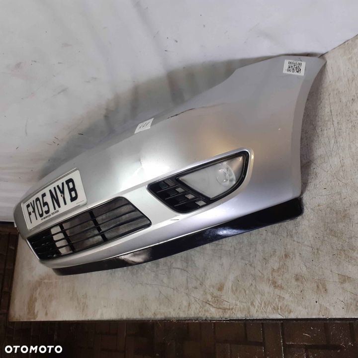 $ ZDERZAK PRZÓD PRZEDNI FORD FIESTA MK.6 VI SREBRNY 62 HALOGENY - 3