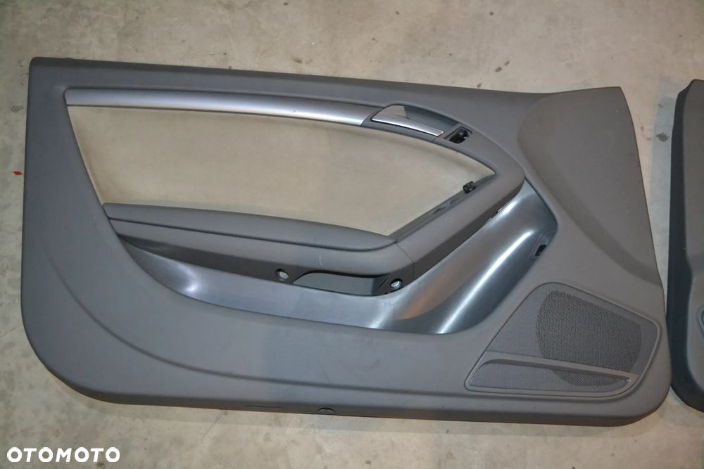 AUDI A5 COUPE TAPICERKA BOCZKI DRZWI KOMPLET ALCANTARA POMORSKIE - 2