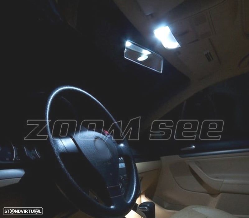 KIT COMPLETO DE 17 LAMPADAS LED INTERIOR PARA VOLKSWAGEN VW JETTA 5 MK5 MKV 05-10 - 3