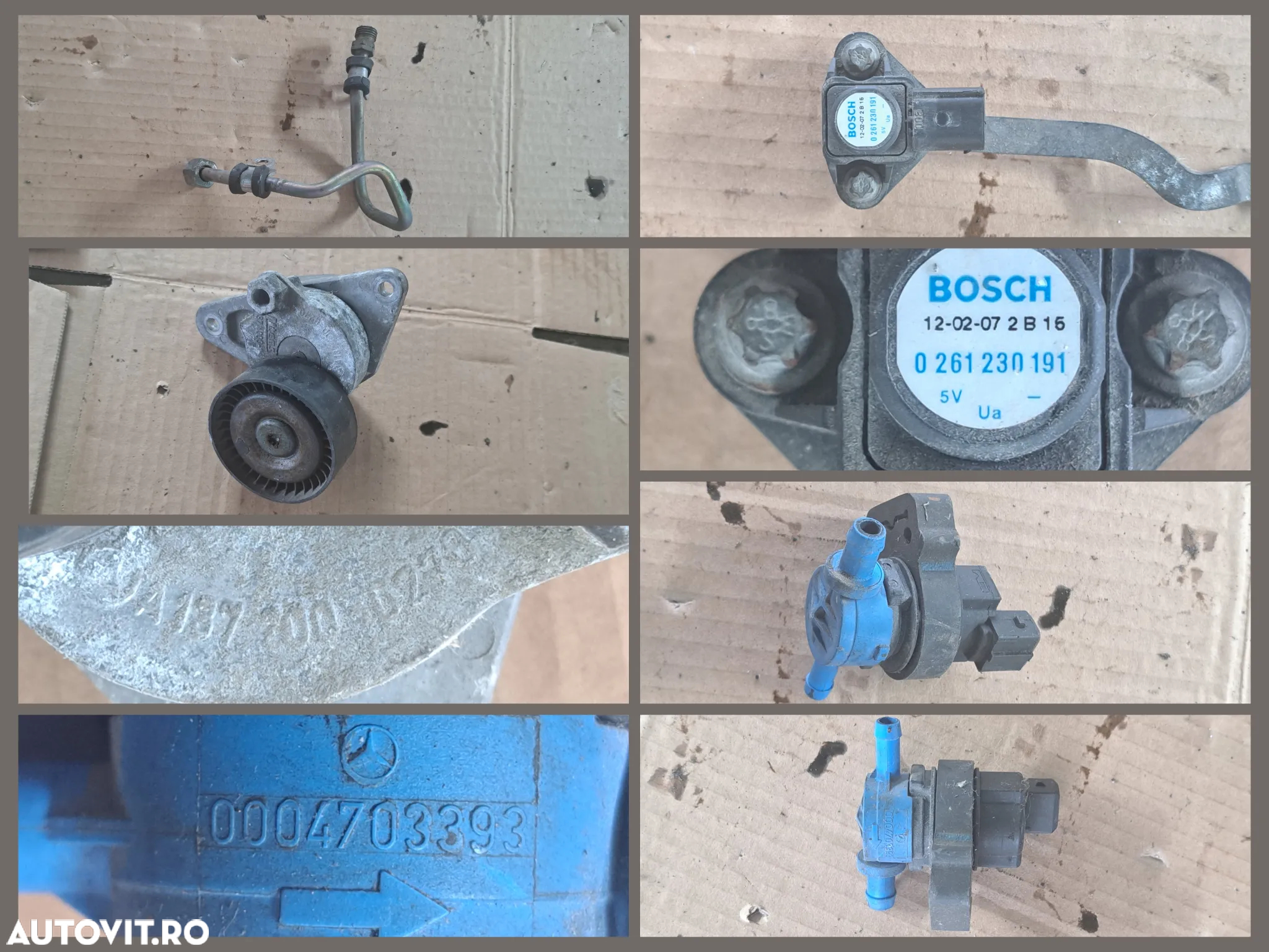 -2- Anexe motor mercedes W215 CL600 Biturbo Diesel V12 Carcasa filtru aer stanga dreapta Suport motor stanga dreapta conducta furtun rola intinzatoare Instalatie electrica motor - 7