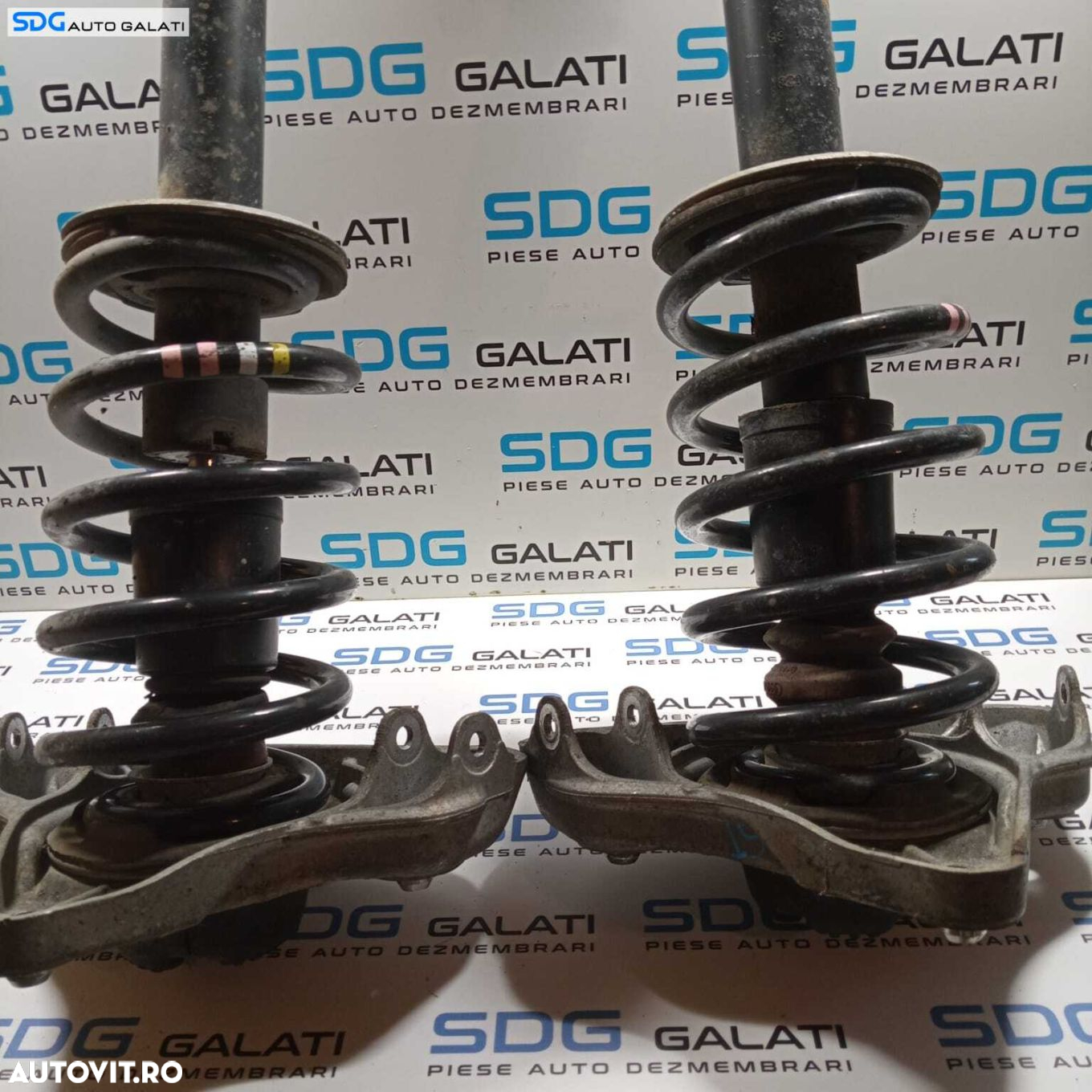 Set Amortizoare Fata Stanga Dreapta Complete cu Arcuri si Flanse Audi A4 B6 1.9 TDI 2001 - 2005 Cod 8E0413031CB [2190] - 2