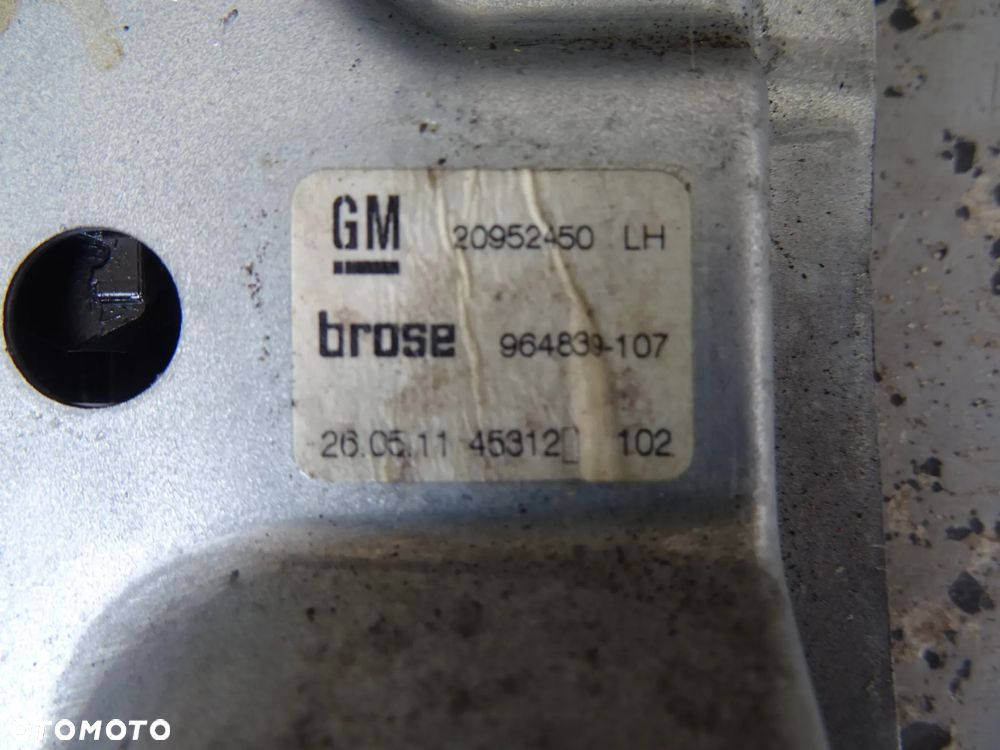OPEL INSIGNIA ASTRA J ZAFIRA C MECHANIZM SILNICZEK PODNOŚNIK SZYBY PRZÓD LEWY PRAWY TYŁ - 12