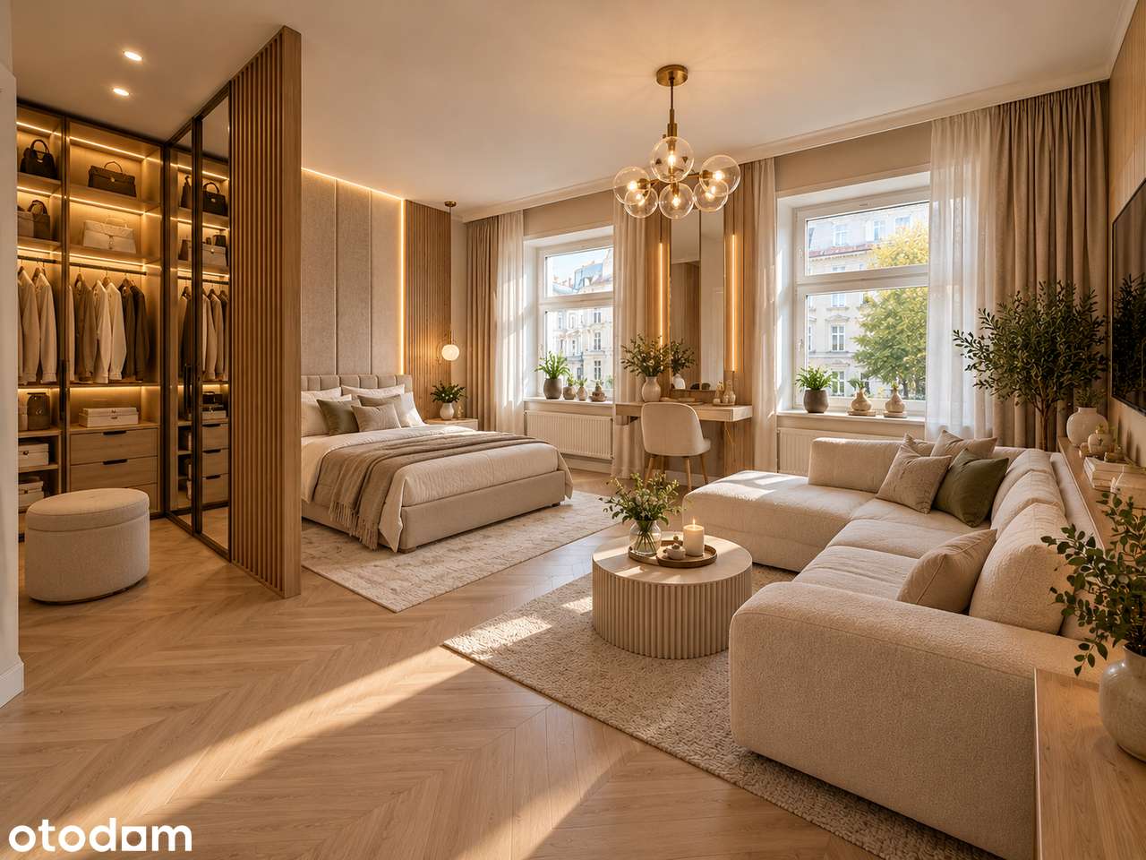 2 herbergja, 95 m²