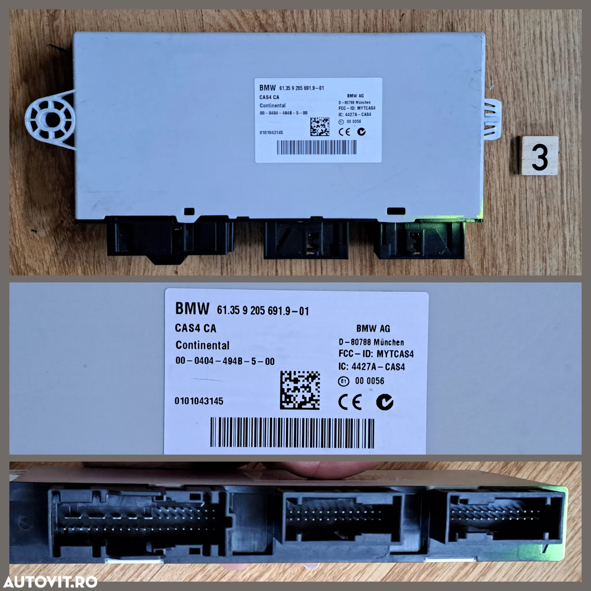 Modul confort Unitate comanda decapotare capota calculator CAS 4 bmw E46 E83+LCI E52 F33+LCI F83 M4 + LCI - 4