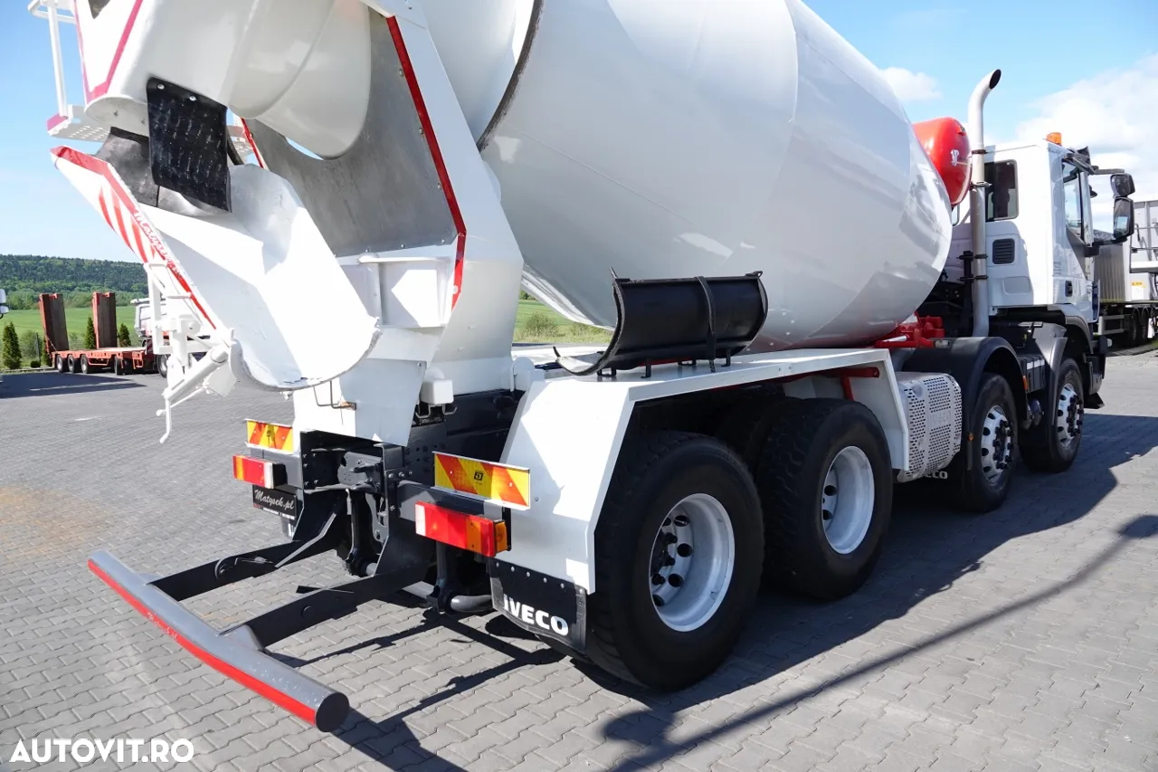 Scania TRAKKER 410 / 8X4 / BETON 9 M3 / PUTZMEISTER / JANTE ALIE / EURO 6 - 13