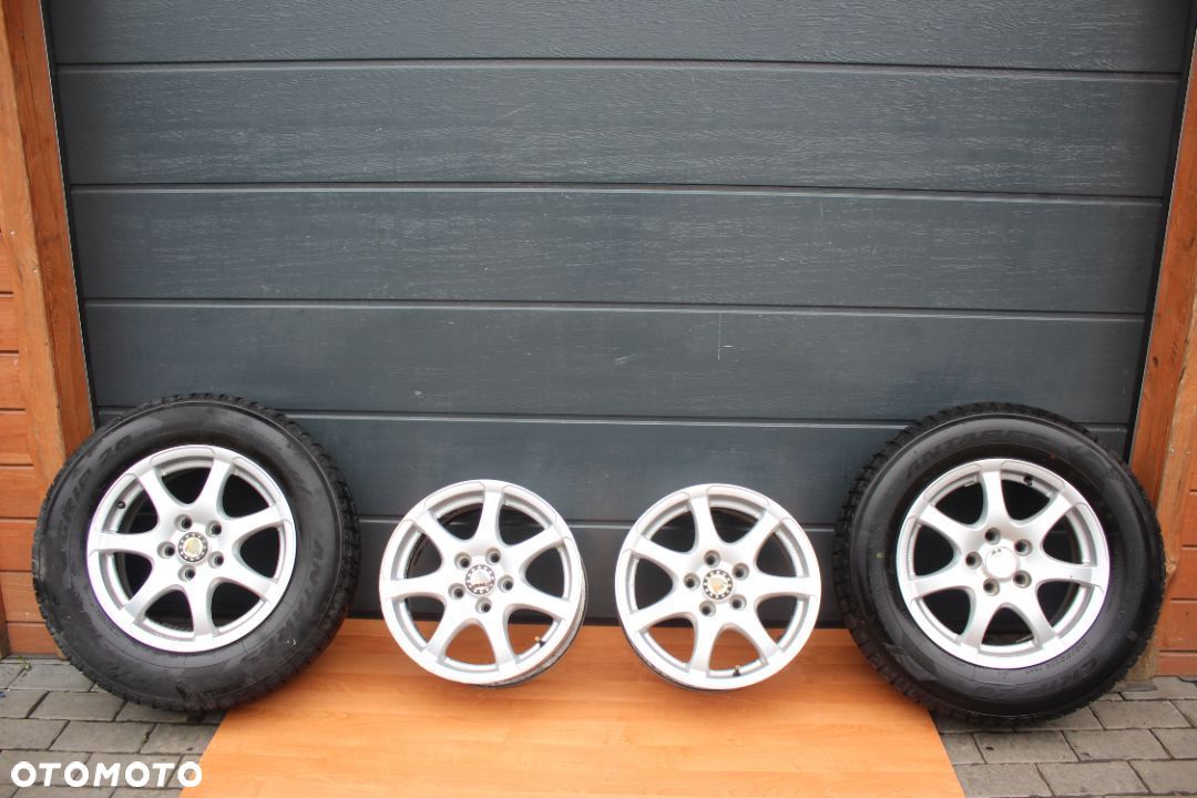 KOŁA FELGI ALUMINIOWE OPONY ZIMA 215/70 OPEL  16"  ET46 - 1