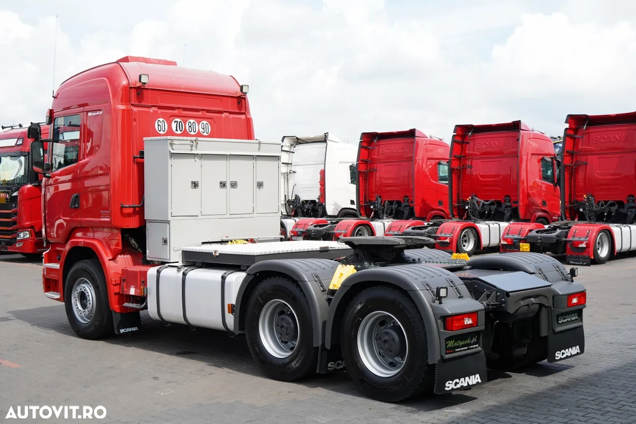 Scania R 580 / V8 / 6x4 / MTA: 150.000 KG / RETARDER / I-PARK COOL / ADR COMPLET / TRACTOR CU 3 AXE / IMPORTAT - 4