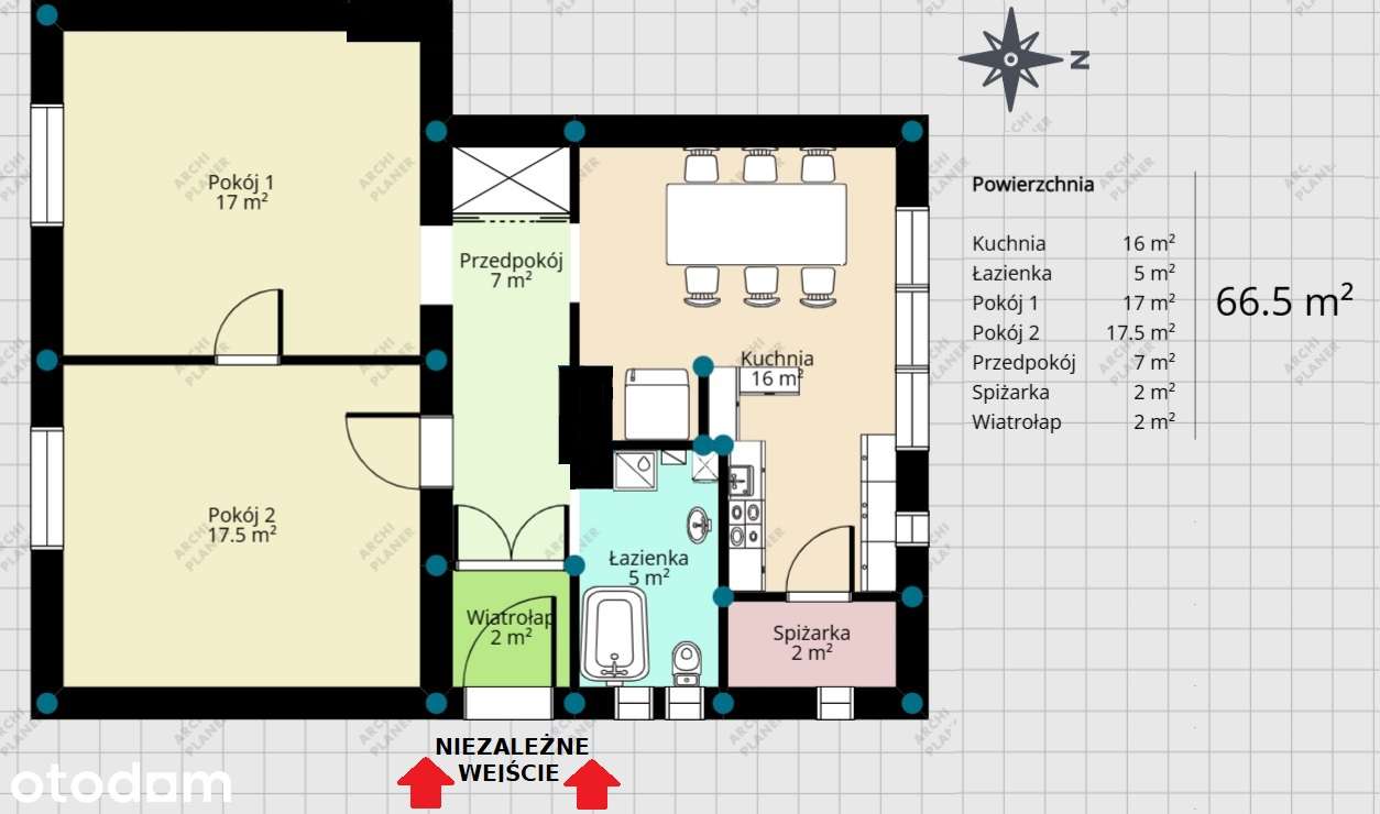 Mieszkanie na sprzedaż, 2 pokoje, 67 m², Chrzanów